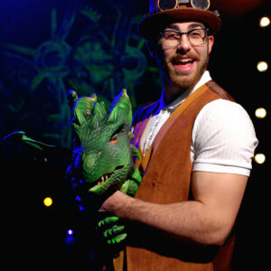 man with a dragon