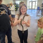 Glasers Reptarium girl with snake